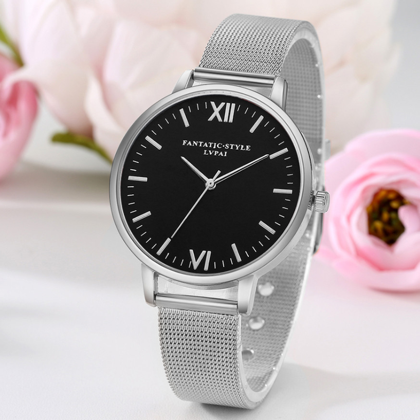 Most Luxurious Black and Mesh Band Watch for Woman