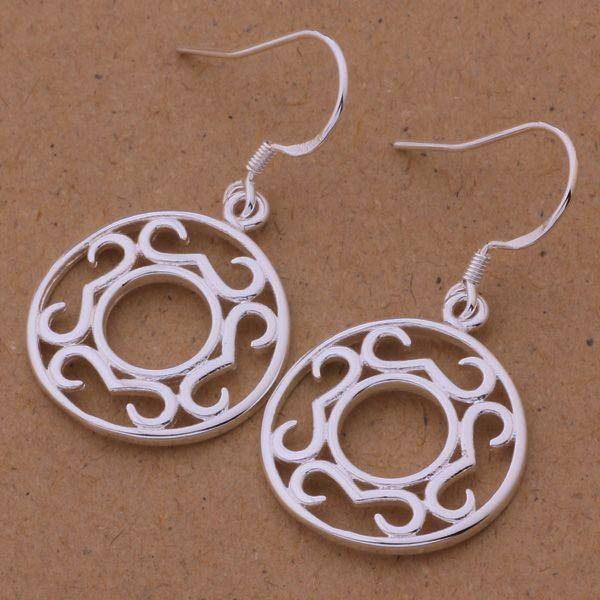 Infinite Medallion Silver Bracelet & Earrings Set