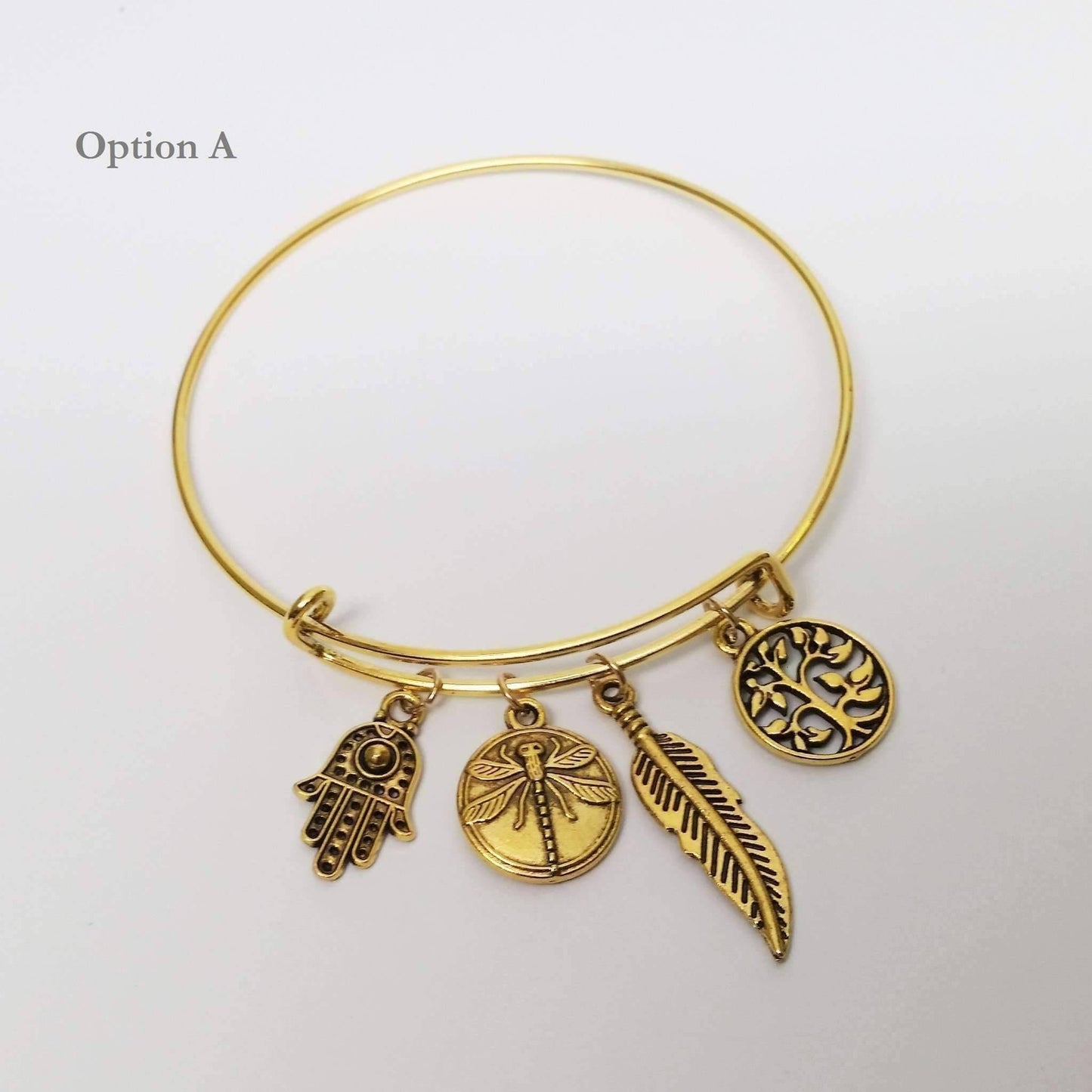 Feshionn IOBI bracelets Your Golden Charms Bangle Bracelet