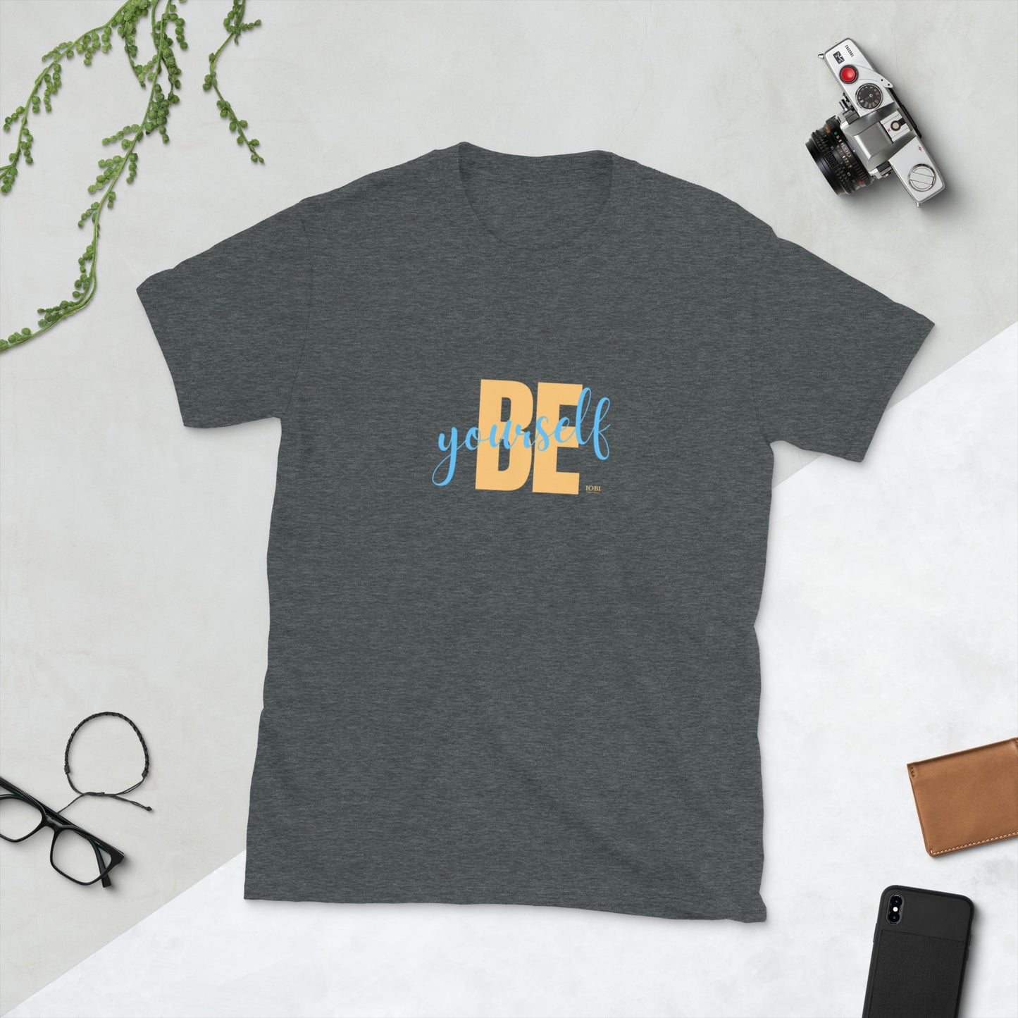 Short-Sleeve Women Soft T-Shirt Be Yourself Design by IOBI Original Apparel