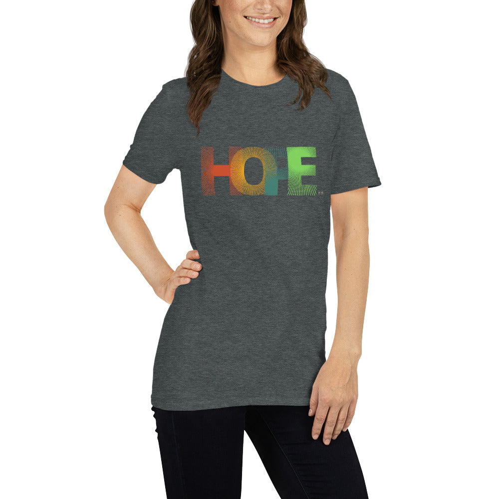 Short-Sleeve Women Soft T-Shirt HOPE Design by IOBI Original Apparel
