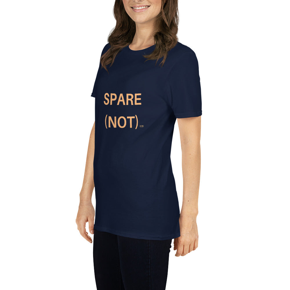 Short-Sleeve Women Soft T-Shirt Spare (not) Design by IOBI Original Apparel
