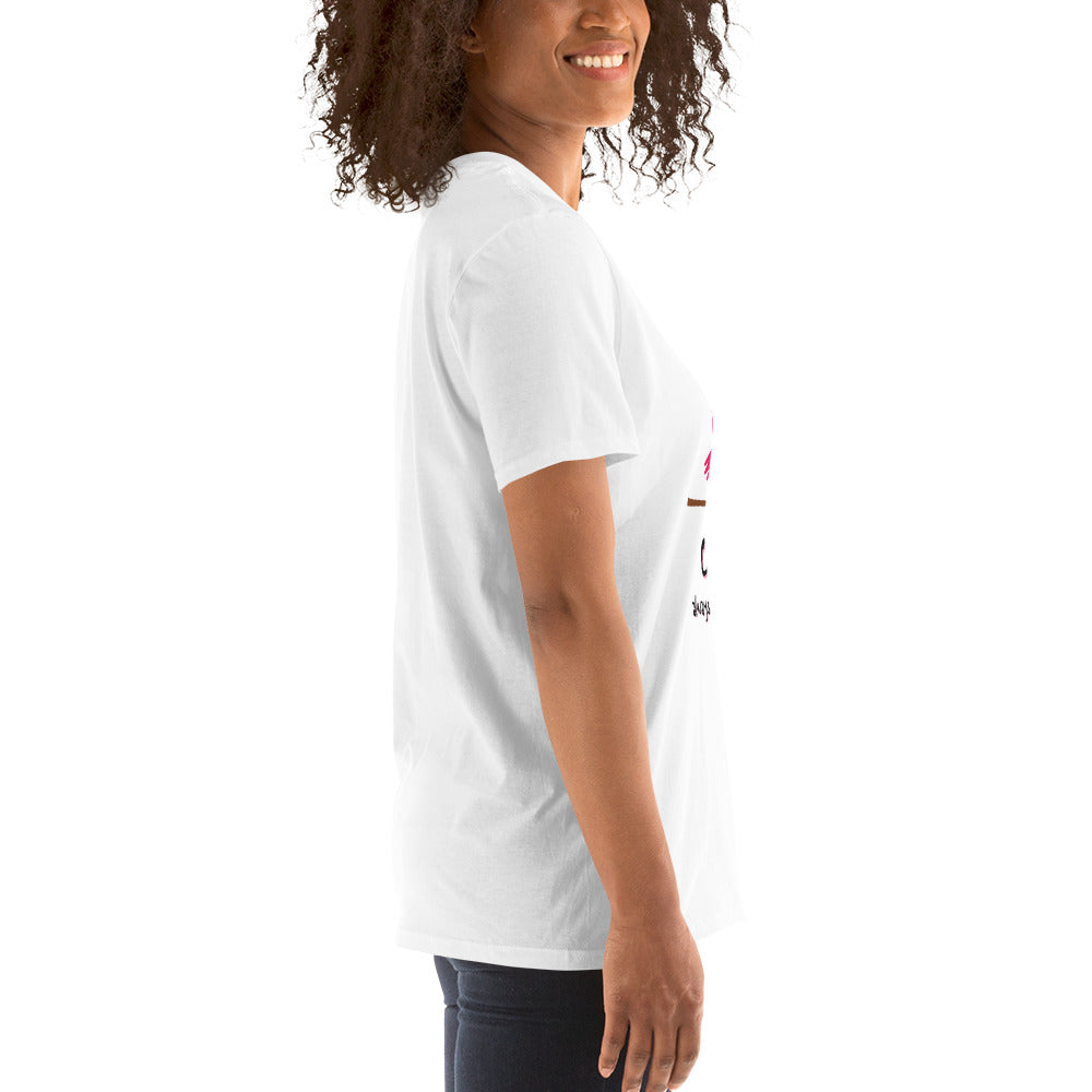 Short-Sleeve Women Soft T-Shirt Owl Always Love You Design by IOBI Original Apparel