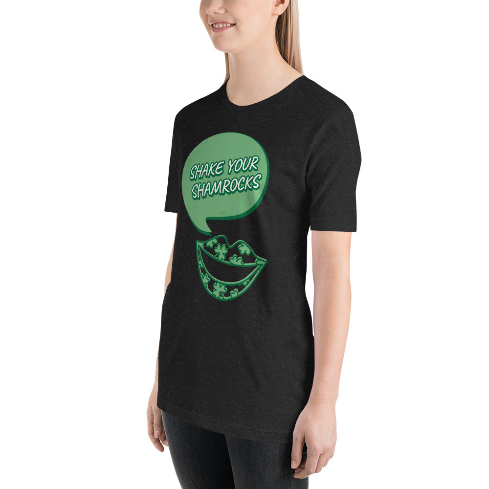 Women's Relaxed Soft & Smooth Premium Quality T-Shirt Shake Your Shamrocks Saint Patrick's Day Design by IOBI Original Apparel