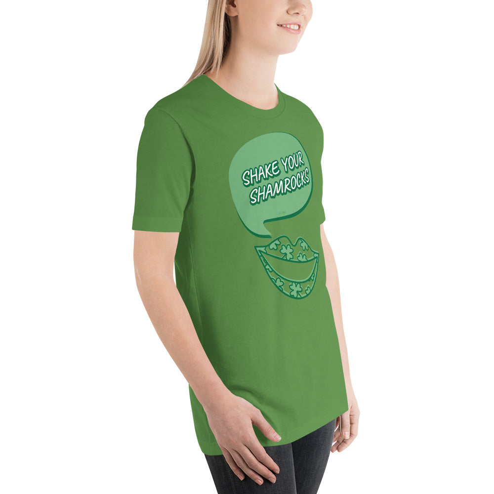 Women's Relaxed Soft & Smooth Premium Quality T-Shirt Shake Your Shamrocks Saint Patrick's Day Design by IOBI Original Apparel