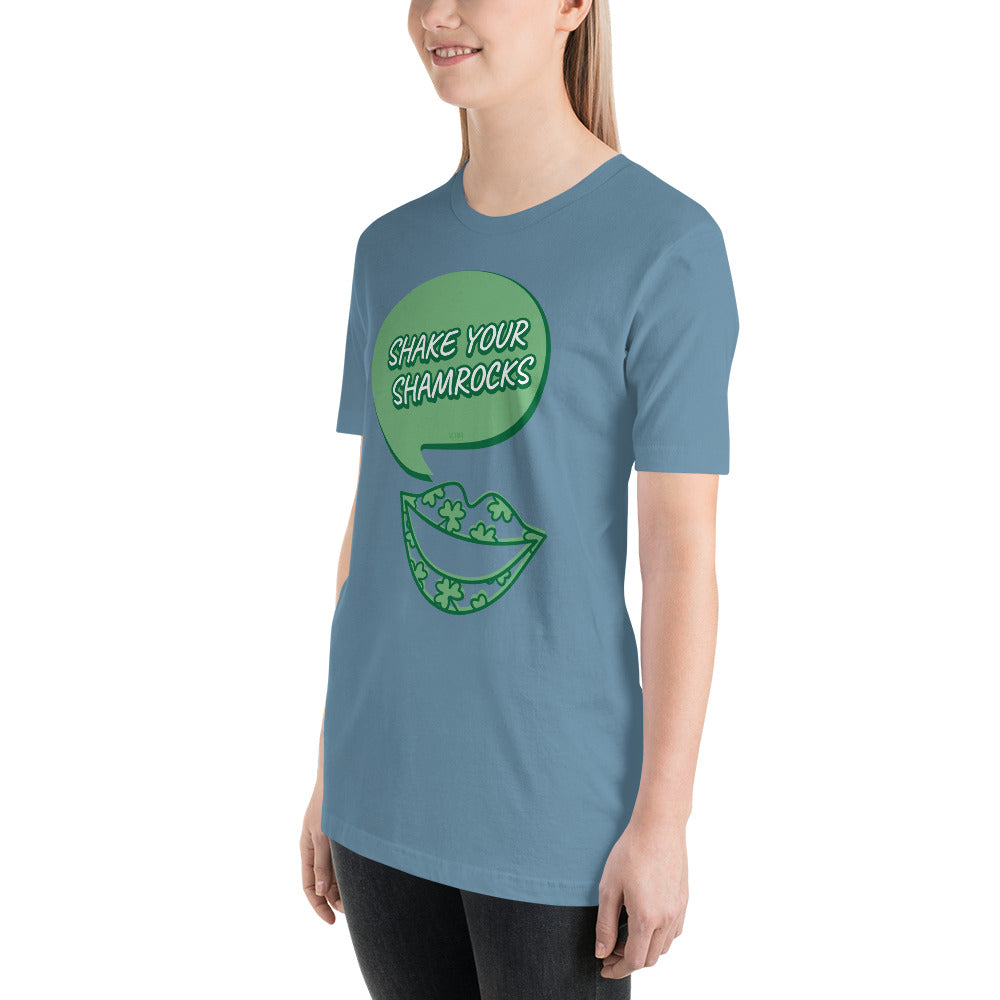 Women's Relaxed Soft & Smooth Premium Quality T-Shirt Shake Your Shamrocks Saint Patrick's Day Design by IOBI Original Apparel