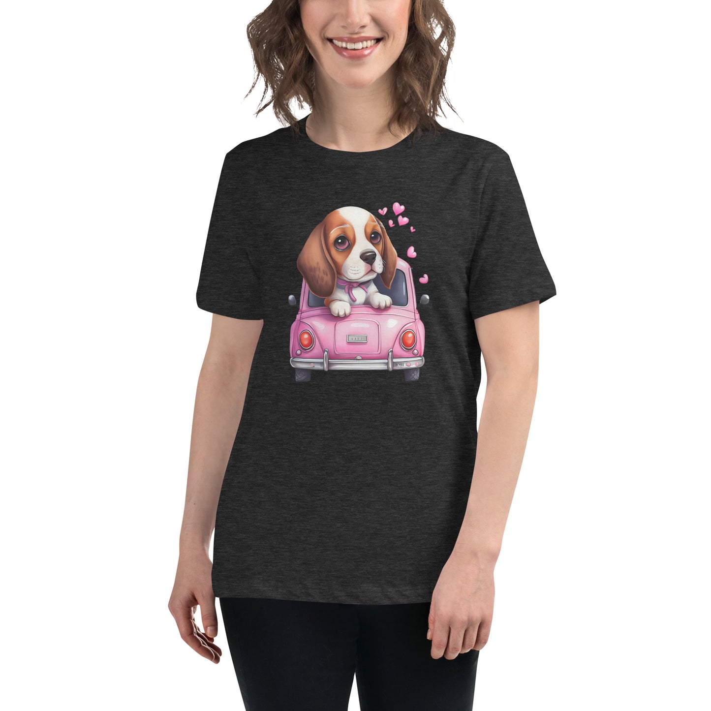 Women's Relaxed Soft & Smooth Premium Quality T-Shirt My Beagle Design by IOBI Original Apparel
