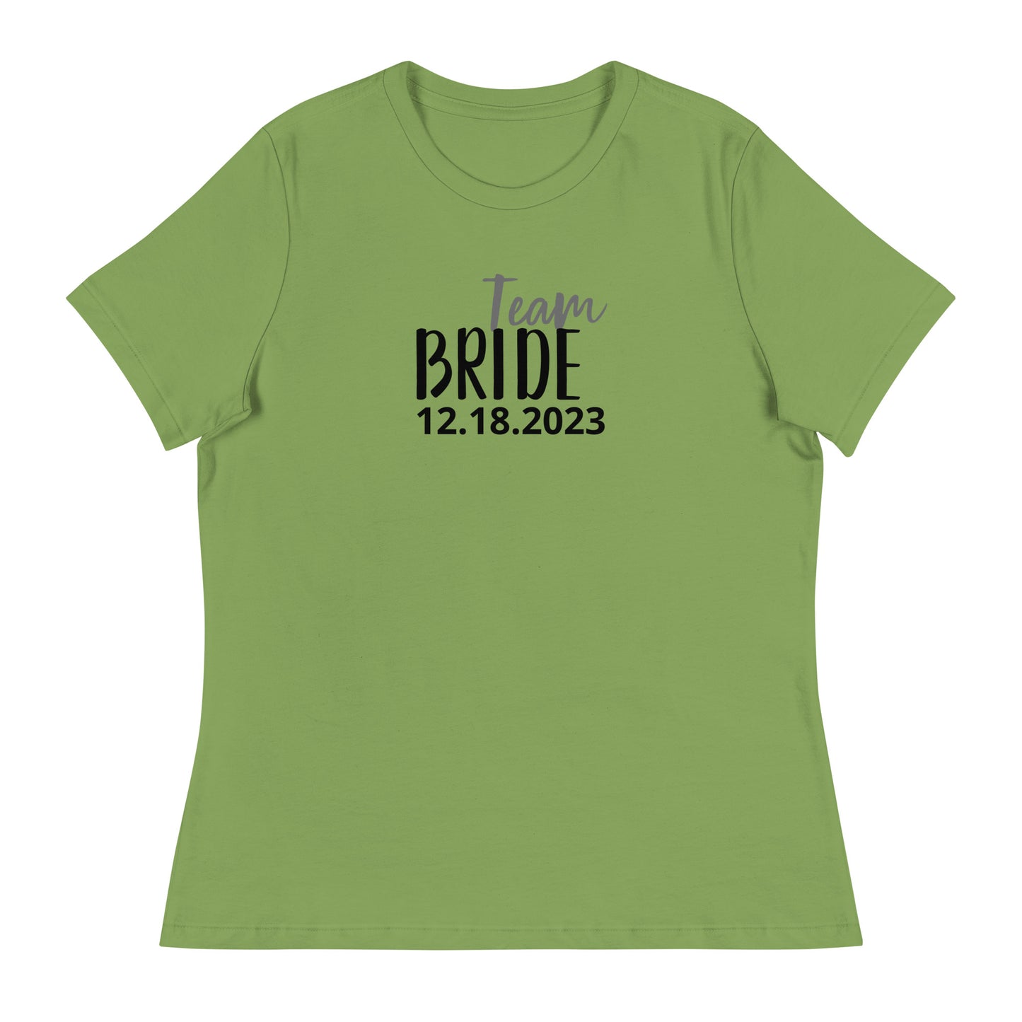Women's Relaxed Soft & Smooth Premium Quality T-Shirt Personalize Customize Bride Bridesmaids Wedding or Bachelorette Party Design by IOBI Original Apparel