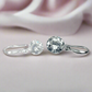 18K Gold Crystal Bridal Earrings – Sparkly Dangle Earrings, Bulk Sets for Bridesmaids