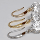 18K Gold Crystal Bridal Earrings – Sparkly Dangle Earrings, Bulk Sets for Bridesmaids