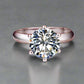 Feshionn IOBI Rings Genevieve 3CT Round Cut IOBI Cultured Diamond Solitaire Ring
