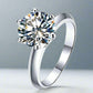 Feshionn IOBI Rings Genevieve 3CT Round Cut IOBI Cultured Diamond Solitaire Ring