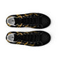 Steampunk Elegance: Black & Gold High Top Sneakers for Men - Unique Streetwear, Designer Canvas, Luxury Festival Footwear with Stylish Art Deco Chain Links