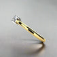 Bella D'ora 1CT Round Cut Simulated Diamond Ring in 18K Gold-Plated Sterling Silver
