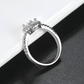 Bella Luna Round Halo 2 CT Austrian Crystal Ring