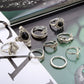 Passage to India Boho Midi-Knuckle Rings Set of 9