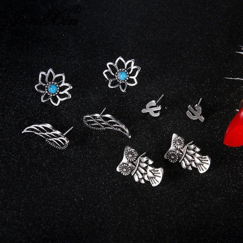 ON SALE - Mix & Match Four Piece Naturals Stud Earring Ensemble