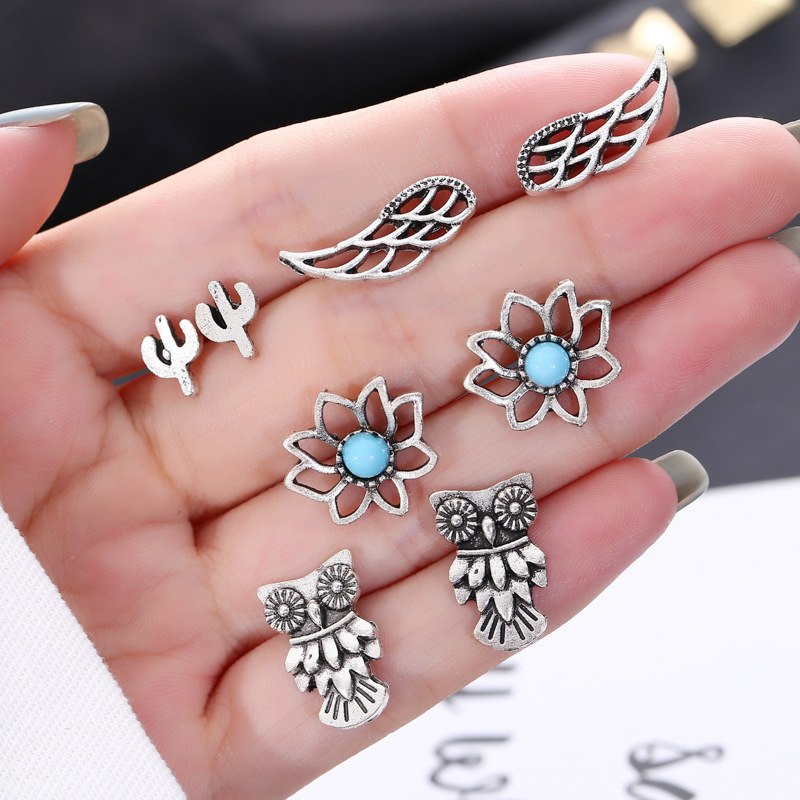 ON SALE - Mix & Match Four Piece Naturals Stud Earring Ensemble
