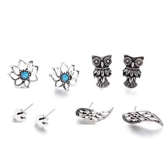 ON SALE - Mix & Match Four Piece Naturals Stud Earring Ensemble