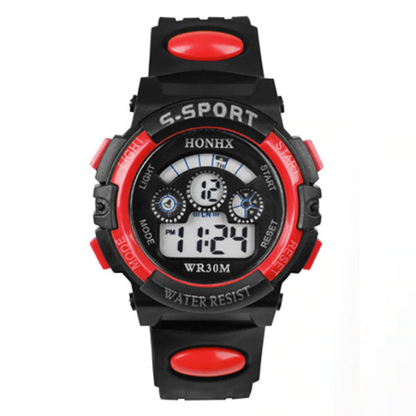Boys Digital Sport Watch in Blue or Red