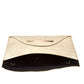 Faux wrinkled leather clutch bag
