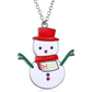 Merry Christmas Enamel Necklace Holiday Gift