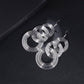 Coiled Wire Fashion Earrings in Silver or Gold for Women