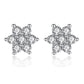 Fresh Flowers Zirconia Necklace and Earrings Set