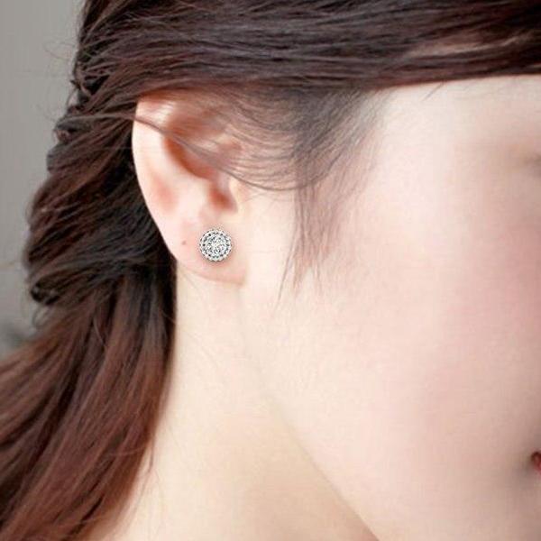 Angelique Double Halo OB Simulated Diamond Stud Earrings for Woman Special Occasion Wedding Bridal