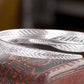 Etched Feather Bangle Cuff Bracelet