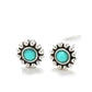 Tiny Blue Daisy Stud Earrings