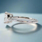 Nia 2CT Oval Solitaire OB Simulated Diamond Platinum Plated Ring for Women