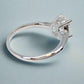 Nia 2CT Oval Solitaire OB Simulated Diamond Platinum Plated Ring for Women
