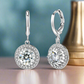 Truly Glorious Halo 2.4CTW Swiss CZ Drop Hoop Earrings for Women