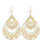 Oversize Dangling Triple Drop Earrings in Gold or Silver
