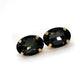 ON SALE - Charcoal Oval Rhinestone Stud Earrings