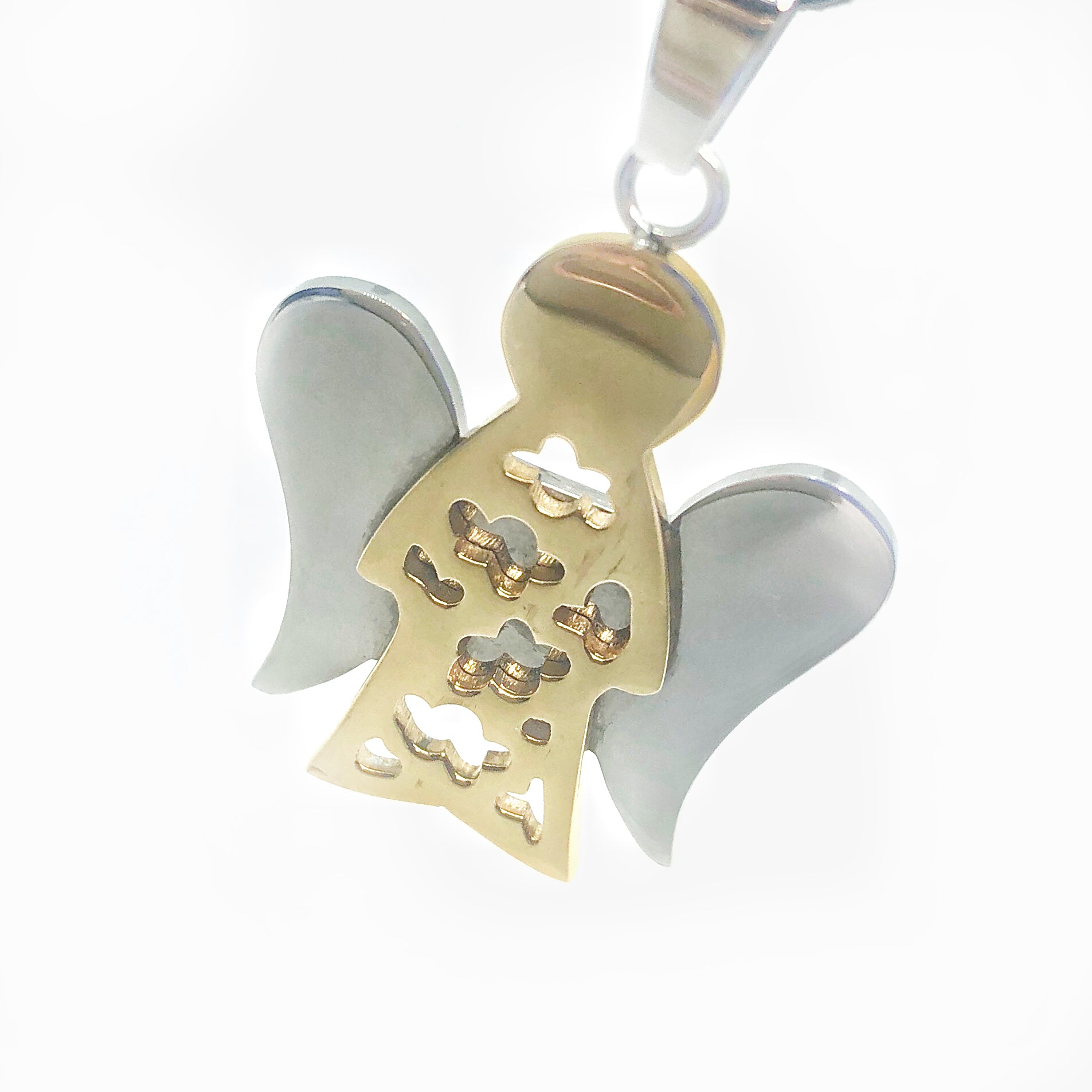 feshionn-iobi-two-tone-guardian-angel-stainless-steel-pendant-necklace