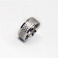 Checkered Style  Stainless Steel Ring