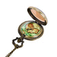 Vintage Bronze Australian Map Pocket Watch for Man or Woman