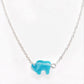 Dainty Chic Elephant Shape Aqua Necklace Special Occasion & Everyday Wear for Women