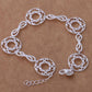 Infinite Medallion Silver Bracelet & Earrings Set