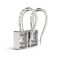 Lyra .40CT Princess Halo IOBI Simulated Diamond Earrings