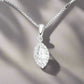 Loralei .5CT Marquise Cut Halo OB Simulated Diamond Solitaire Pendant for Women Bridal Engagement Wedding Anniversary Gift
