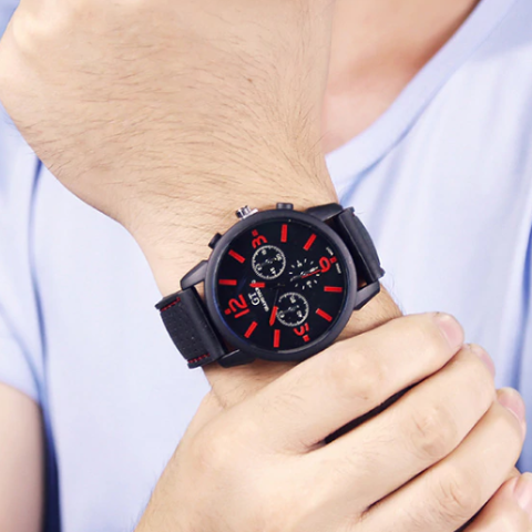 Men's GT Racing Style Wrist Watch in Four Colors