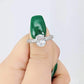 Ophelia 2CT Oval Cut OB Simulated Diamond Sterling Silver Platinum Plated Ring for Woman Bridal Engagement Wedding