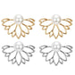 Lotus Flower Pearl Stud Earrings & Jacket