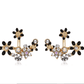 Crystal Garden Flowered Stud Earrings & Jacket In Four Colors