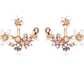 Crystal Garden Flowered Stud Earrings & Jacket In Four Colors