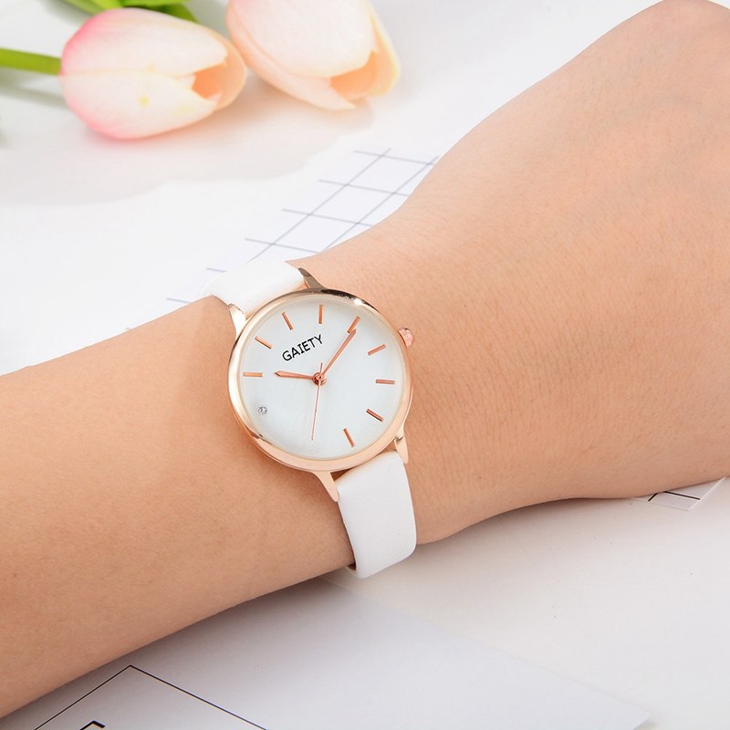 Rose Etched Ladies Wrist Watch
