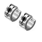 Black Tribal Huggie Hoop Stainless Steel Earrings - Six Designs